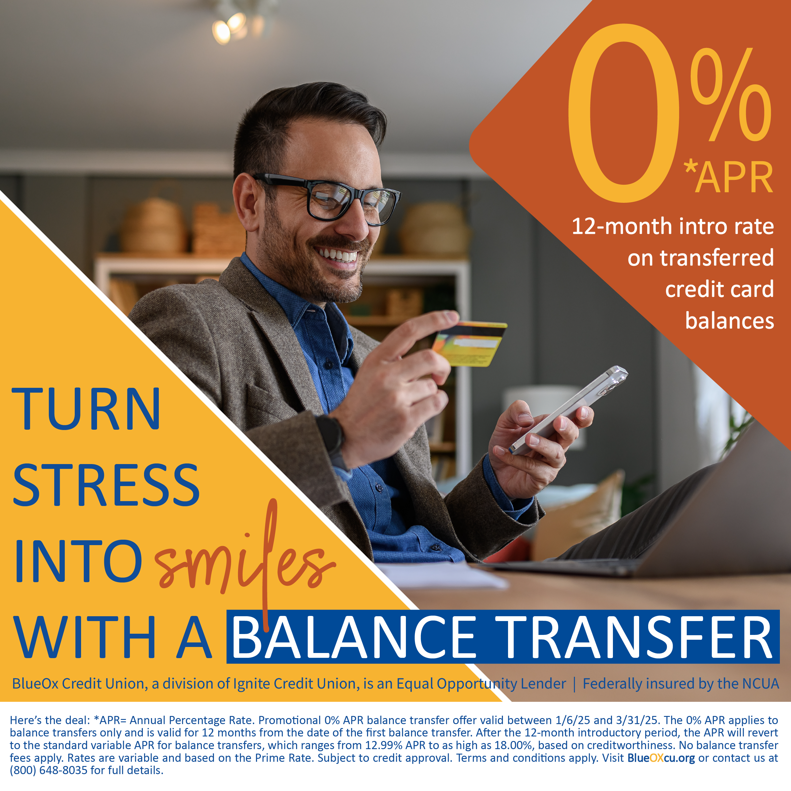 Balance Transfer Promotion - BlueOx Credit Union