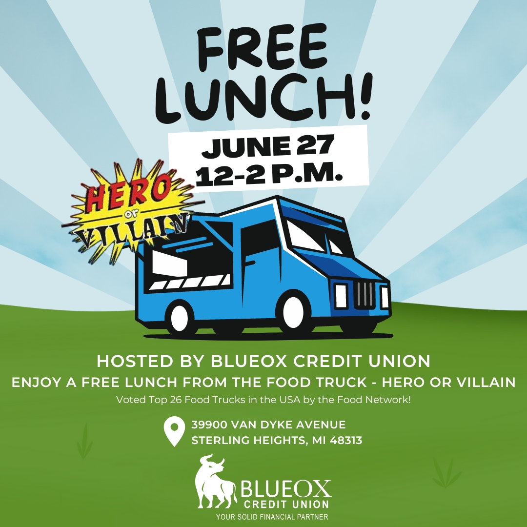 Free Lunch Event with Hero or Villain Food Truck - BlueOx Credit Union